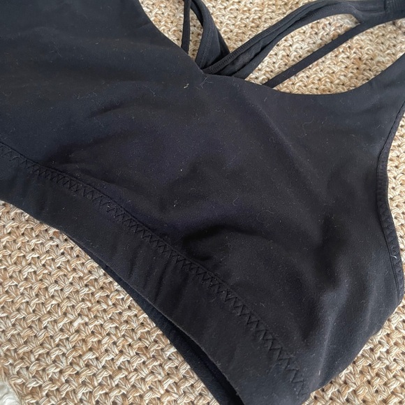 Athleta black straps sports bra size small - Picture 5 of 7